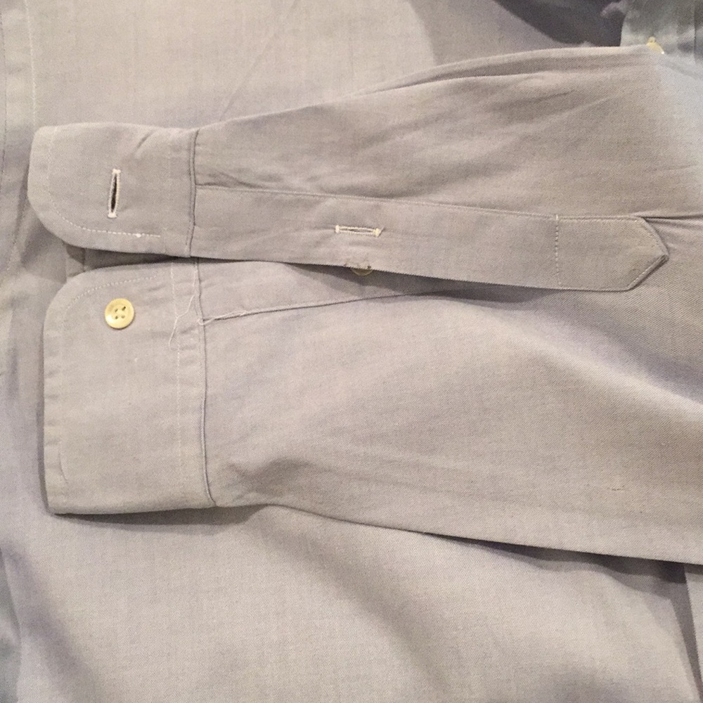 Men’s Button Down Shirt. Solid Blue. - image 4